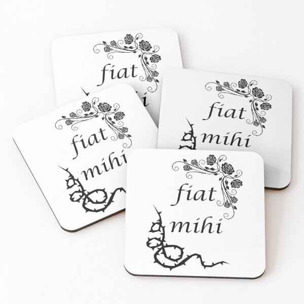 Item preview, Fiat Mihi - Virgin Mary Rose and Thorns designed and sold by Blueberry CC Designs.