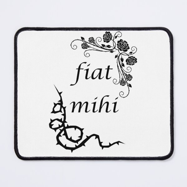 Item preview, Fiat Mihi - Virgin Mary Rose and Thorns designed and sold by Blueberry CC Designs.