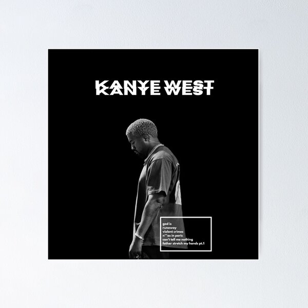 Item preview, Kanye art designed and sold by BubbleStreet.