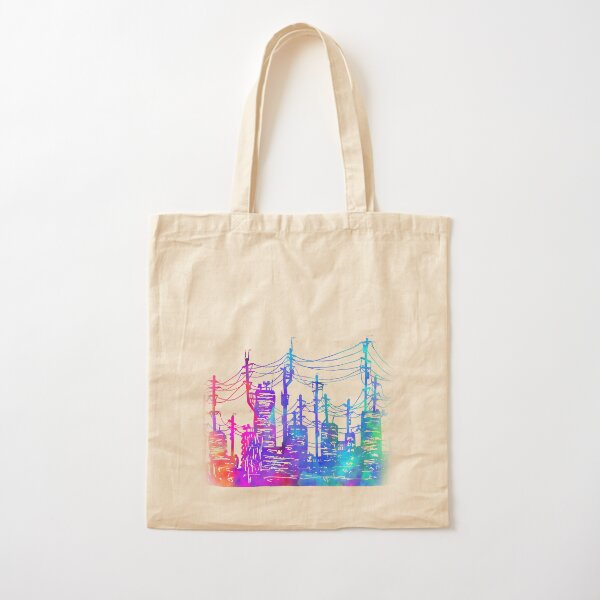 Rainbow City (day) Cotton Tote Bag