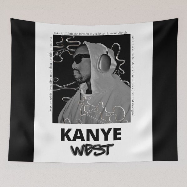 Item preview, Kanye art designed and sold by BubbleStreet.