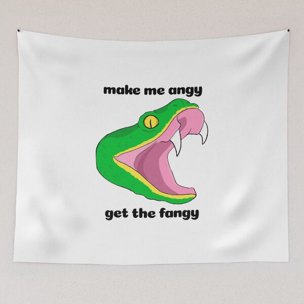 Item preview, Make Me Angy, Get the Fangy - Snake designed and sold by rornelson.