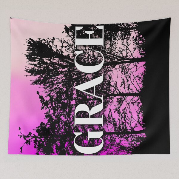 Item preview, GRACE Silhouette Forest with Surreal Magenta and Orange Sky designed and sold by Fredster1966.