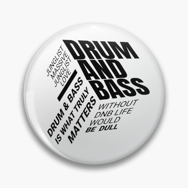 Item preview, DRUM AND BASS  - 360 Font Cube (Black)  designed and sold by Discothreadz.