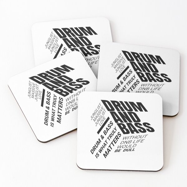 Item preview, DRUM AND BASS  - 360 Font Cube (Black)  designed and sold by Discothreadz.
