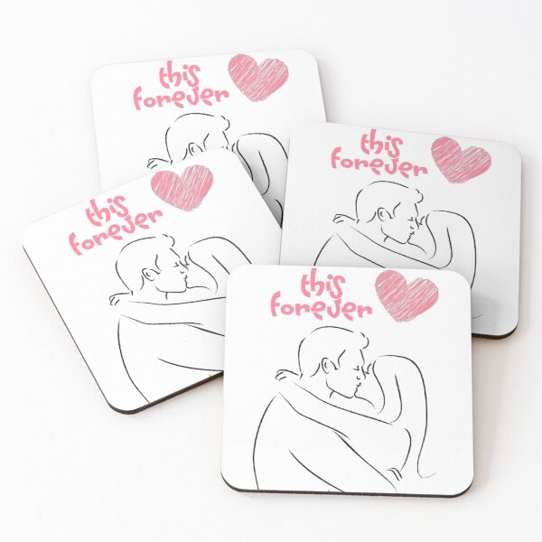 Item preview, This Forever - Couple Kiss Line Art designed and sold by Vicky021.