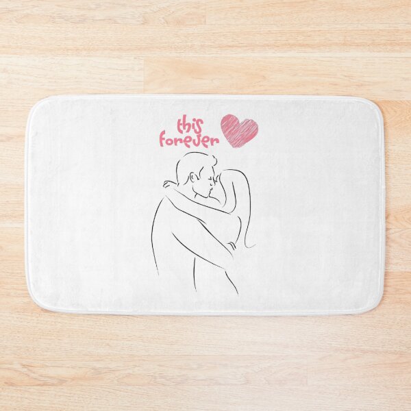 Item preview, This Forever - Couple Kiss Line Art designed and sold by Vicky021.