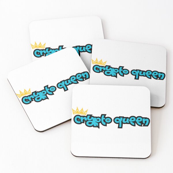 Item preview, cryptoqueen crypto queen blue typography designed and sold by ha11e11.