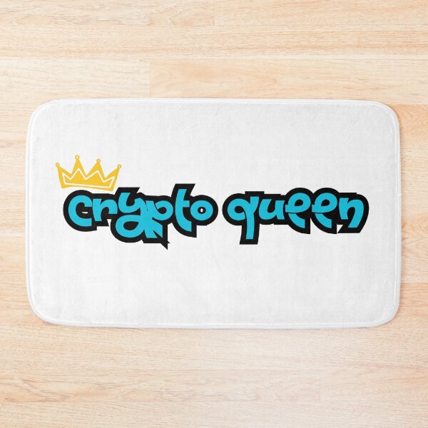 Item preview, cryptoqueen crypto queen blue typography designed and sold by ha11e11.