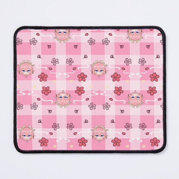 Item preview, Genshin Impact Miko Inazuma Inspired Mouse Pads, Pillows, Face masks, Mouse pad, Art designed and sold by IntrovertMochi.