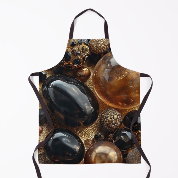 Item preview, Ornate Black And Gold Stones, Lucky Stones designed and sold by PixelStoneDesign .