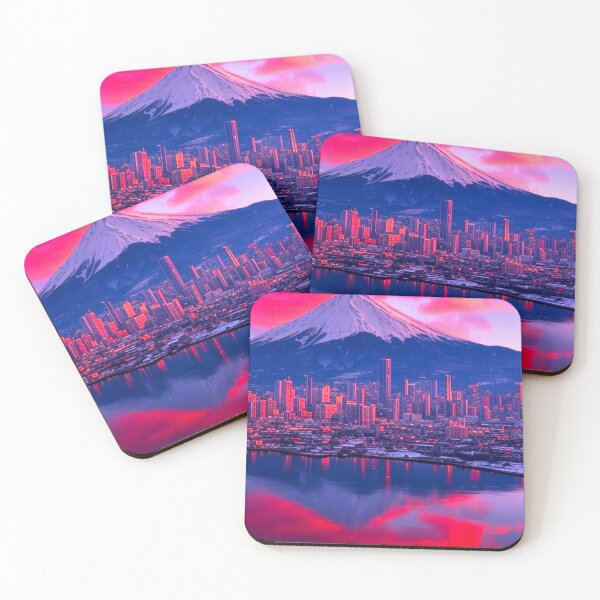 Item preview, Epic Sunset Over Mountain City with Purple Hues designed and sold by GrizzlyCollective.