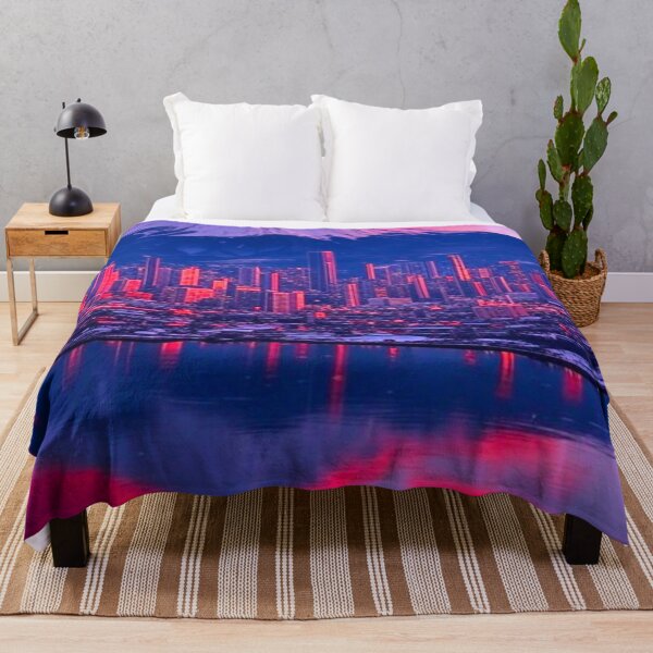 Item preview, Epic Sunset Over Mountain City with Purple Hues designed and sold by GrizzlyCollective.