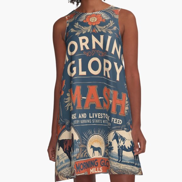 Item preview, feed sack horses morning glory farmhouse designed and sold by Marcee Duggar.