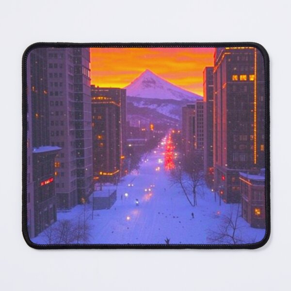 Item preview, Epic Sunset Over a Mountain City designed and sold by GrizzlyCollective.