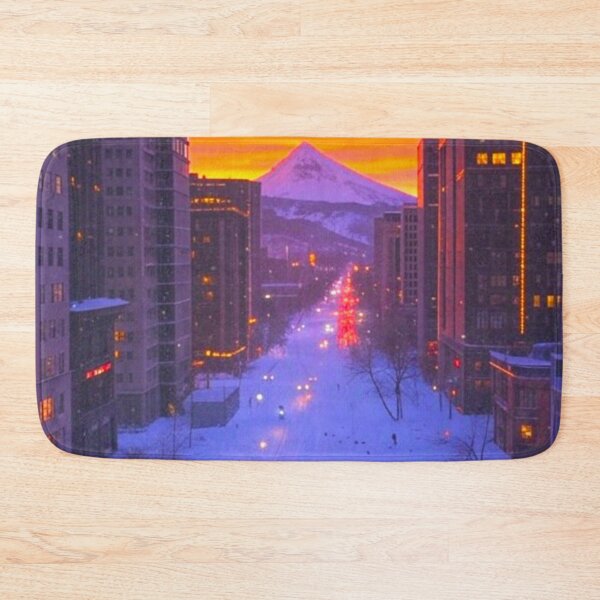 Item preview, Epic Sunset Over a Mountain City designed and sold by GrizzlyCollective.
