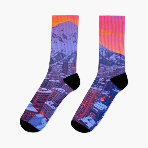Item preview, Epic City Nestled in the Majestic Mountains designed and sold by GrizzlyCollective.