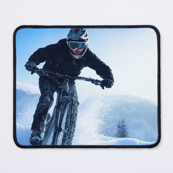 Item preview, MTB Shredder Pushing Through the Snow designed and sold by GrizzlyCollective.