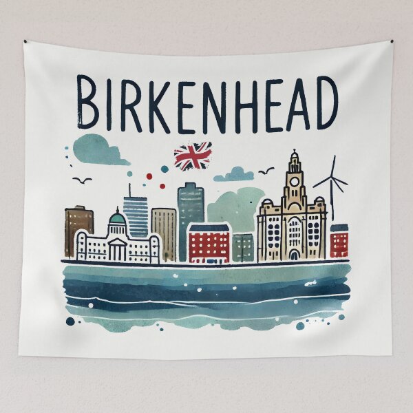 Item preview, Birkenhead England UK designed and sold by WanderlustCoCo.