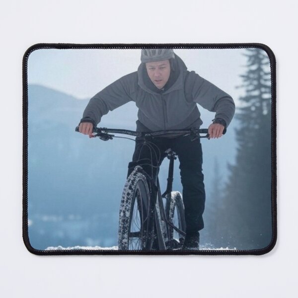 Item preview, MTB Racer Conquering Jumps in Thick Snow designed and sold by GrizzlyCollective.