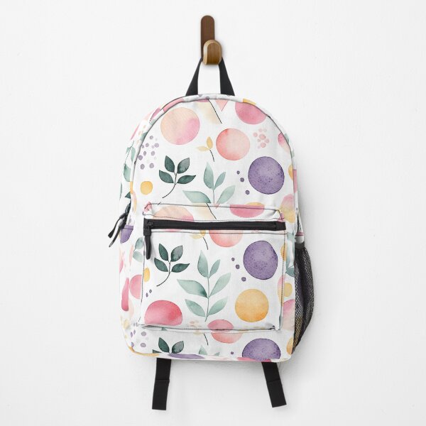 Item preview, Modern Watercolor Abstract Pattern with Geometric Shapes and Leafy Elements designed and sold by GASCE Studio.