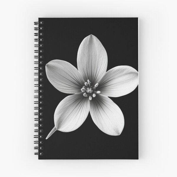 Item preview, Black and White Blue-Eyed Grass Flower v3 designed and sold by PiranhaEatFashion.