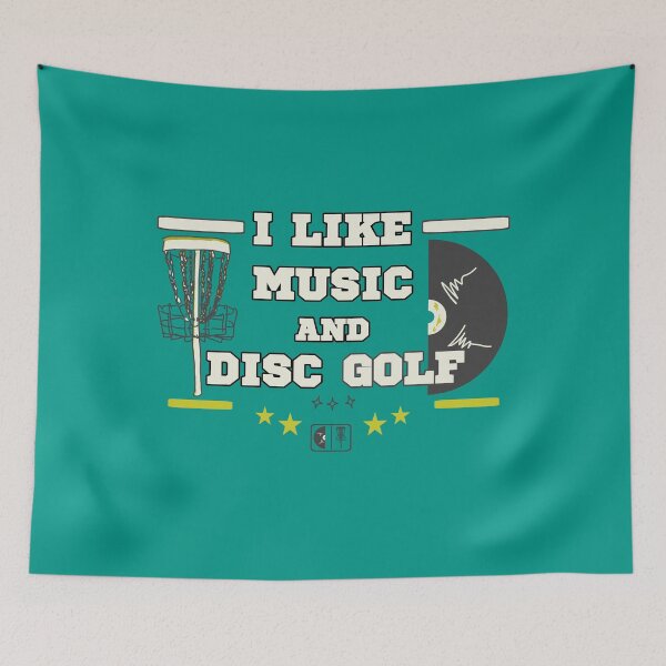 Item preview, I like music and disc golf designed and sold by vibeno1.