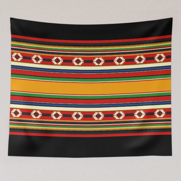 Item preview, Joyful Colors Traditional Vintage Sadu Style Bedouin Weaving Tent Rug Pattern designed and sold by House of Sadu by Craitza.