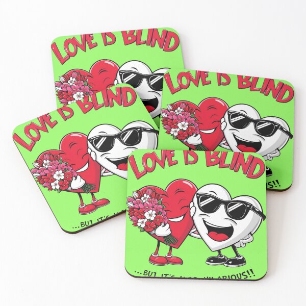 Item preview, Funny Love T-Shirt Design - Love is Blind... But It’s Also Hilarious! designed and sold by Zuday.