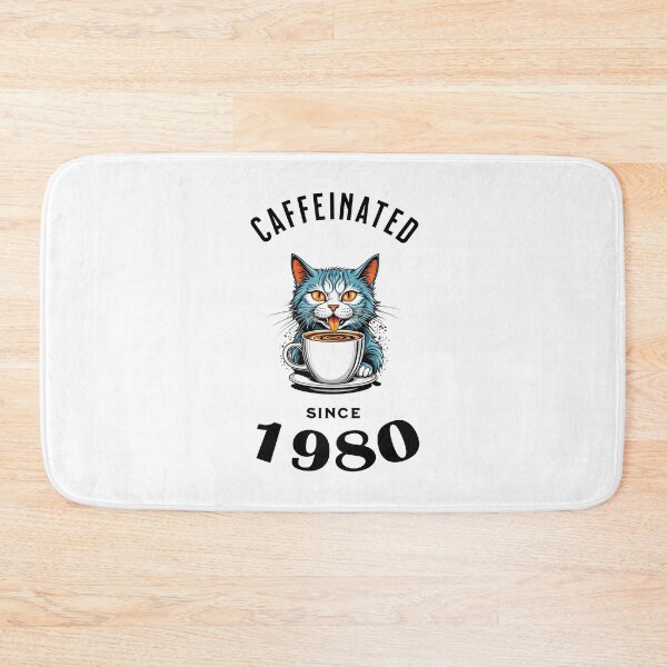 Item preview, Cat Caffeinated Since 1980 designed and sold by LegendaryDesigns.