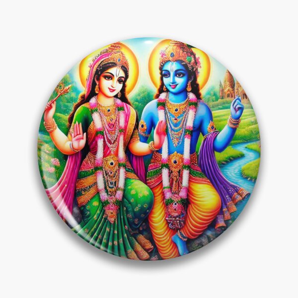 Item preview, Kanha and Radha: Divine Love with Peacock and Flute designed and sold by myabstractart _RB.