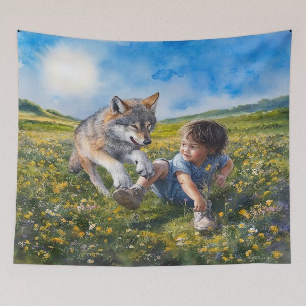 Item preview, The Wolf and the Child designed and sold by Collection de trésors .