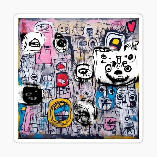 Street faces Sticker