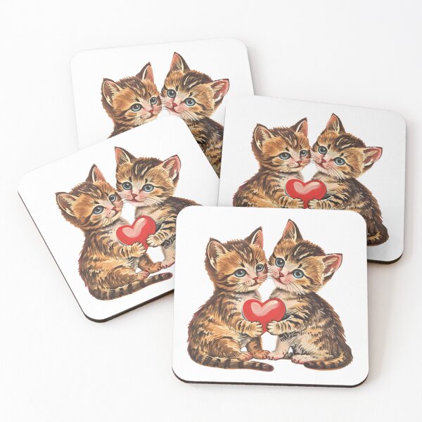 Item preview, Vintage retro cats valentine designed and sold by MendaciousMina.