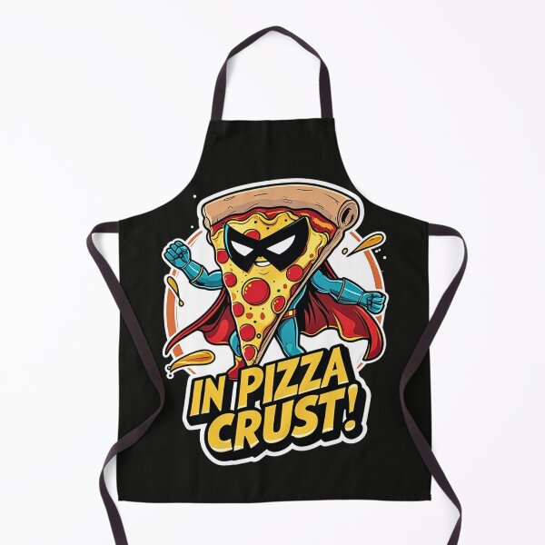 Item preview, In Pizza We Crust – Funny Superhero Pizza T-Shirt Design designed and sold by trendpotion.