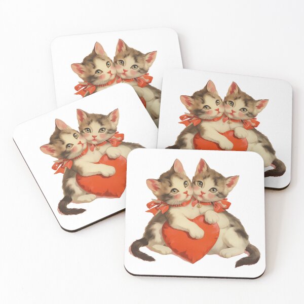 Item preview, Vintage retro cats valentine designed and sold by MendaciousMina.