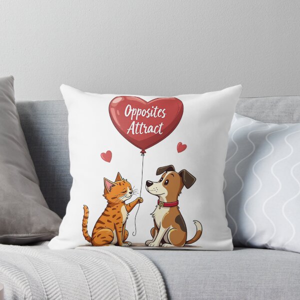 Item preview, The Love of Opposites: Cat and Dog Illustration designed and sold by tarzbol.
