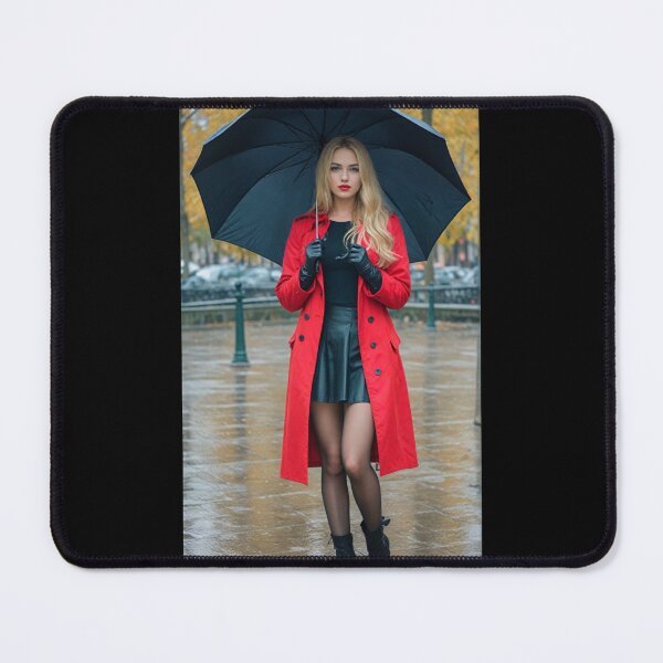 Item preview, Rainy Day Elegance: The Lady in Red designed and sold by e-not-shop.