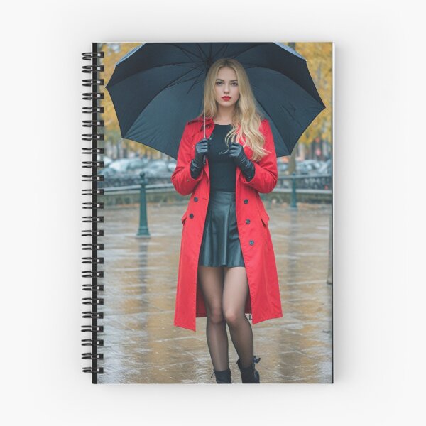 Item preview, Rainy Day Elegance: The Lady in Red designed and sold by e-not-shop.