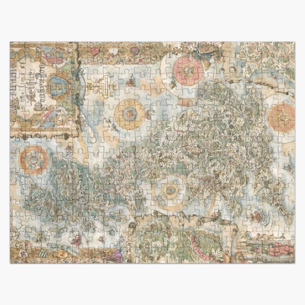 Pendragon 6th Edition Map by Francesca Baerald Jigsaw Puzzle