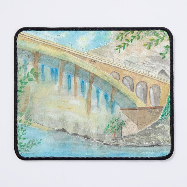 Item preview, Watercolor Bridge over the Tarn River designed and sold by Alain DIVINE.