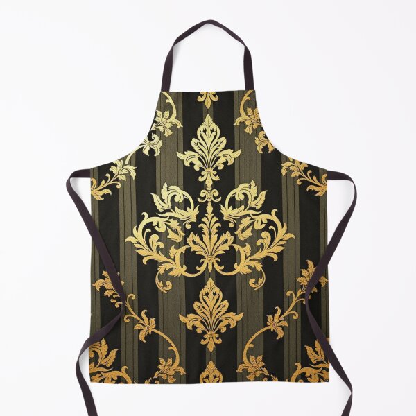 Item preview, Olive & Black Striped Gold Ombre Damask designed and sold by DesignsByPrnces.