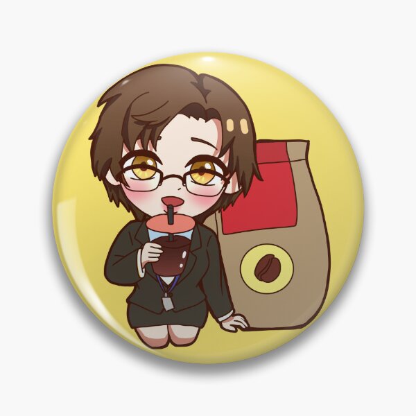 Item preview, Mystic Messenger - Juego otome de café Jaehee Chibi designed and sold by IntrovertMochi.