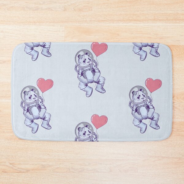 Item preview, Cute Panda astronaut in space with heart shaped balloon designed and sold by Matoforma.
