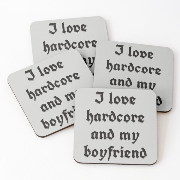 Item preview, I love hardcore and my boyfriend! Perfect Valentine's Day gift! designed and sold by Marny Design.