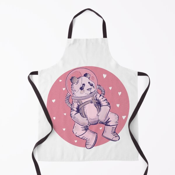 Item preview, Cute Panda astronaut in space with heart shaped background designed and sold by Matoforma.