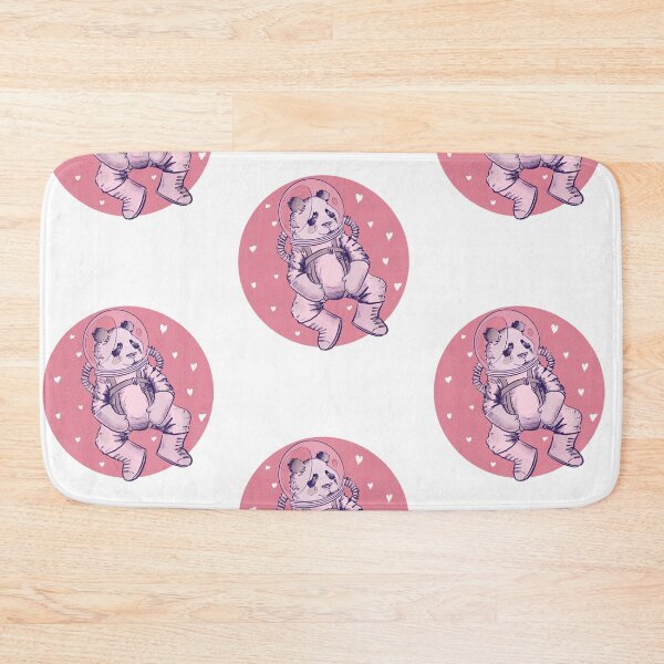 Item preview, Cute Panda astronaut in space with heart shaped background designed and sold by Matoforma.