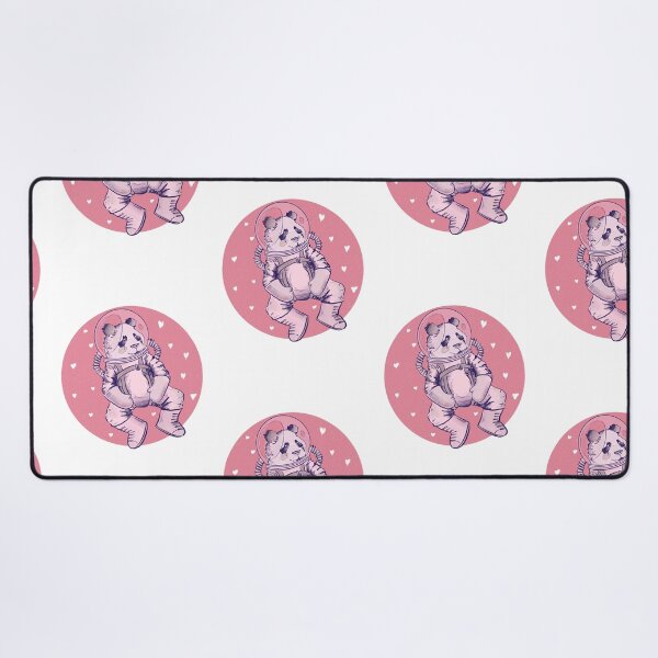 Item preview, Cute Panda astronaut in space with heart shaped background designed and sold by Matoforma.