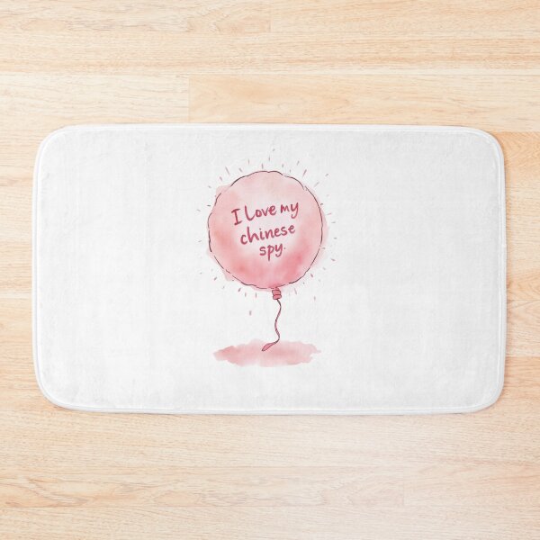 Item preview, I Love My Chinese Spy - Pink Balloon Art designed and sold by Calymera.