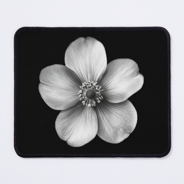Item preview, Black and White Buttercup Flower v4 designed and sold by PiranhaEatFashion.